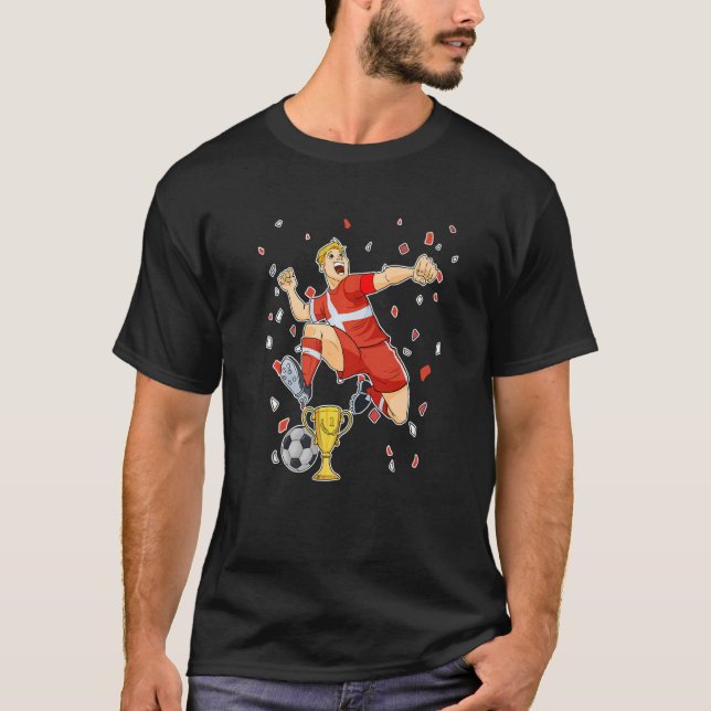 Danish Soccer I Soccer Denmark Premium 1 T-Shirt (Front)