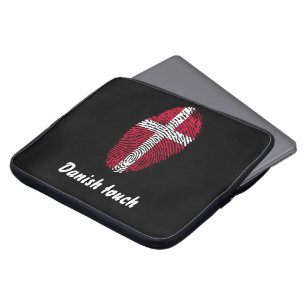 Danish touch fingerprint flag laptop sleeve