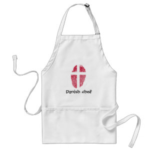 Danish touch fingerprint flag standard apron