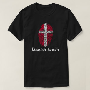 Danish touch fingerprint flag T-Shirt