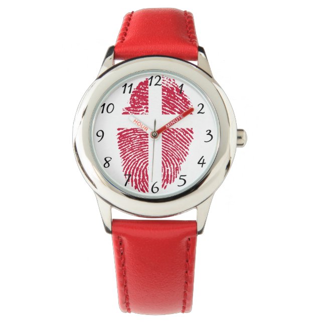Danish touch fingerprint flag watch (Front)