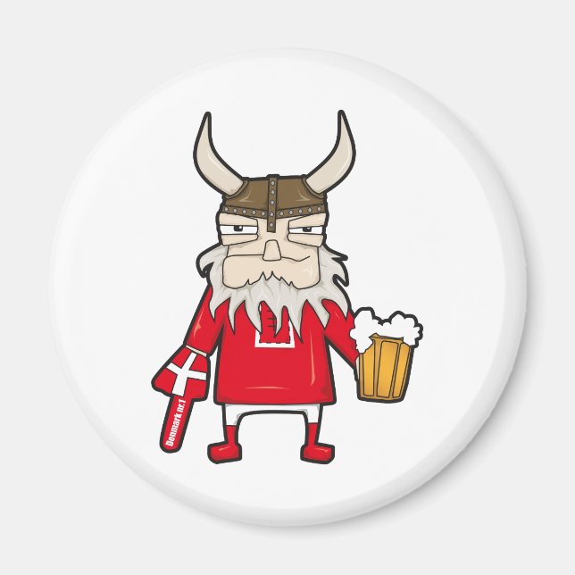 Danish Viking Fan Magnet (Front)