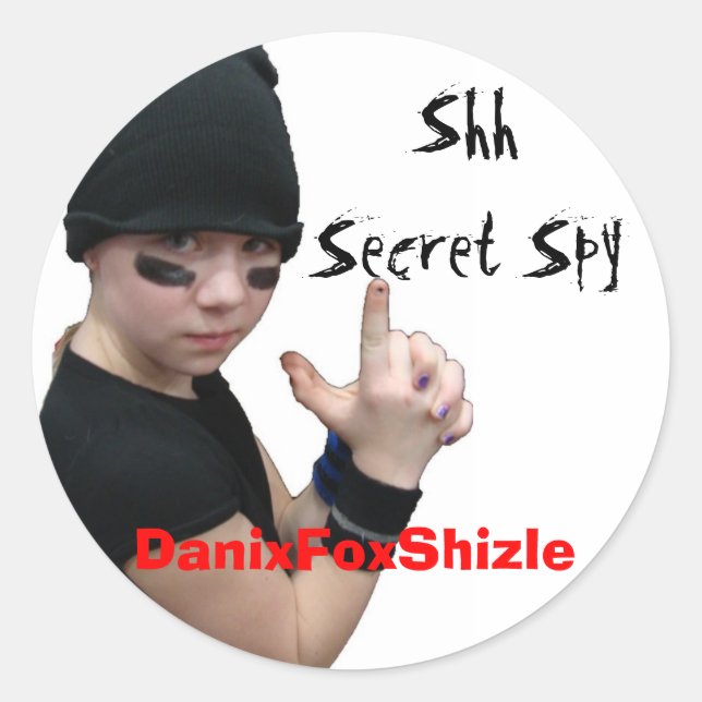 DanixFoxShizle sticker (Front)