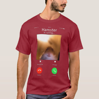 dank meme hamster staring front camera hamster T-Shirt