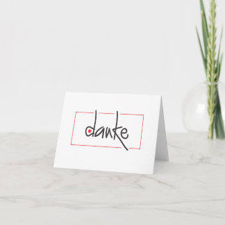 Danke Business Thank you in Any Language Card