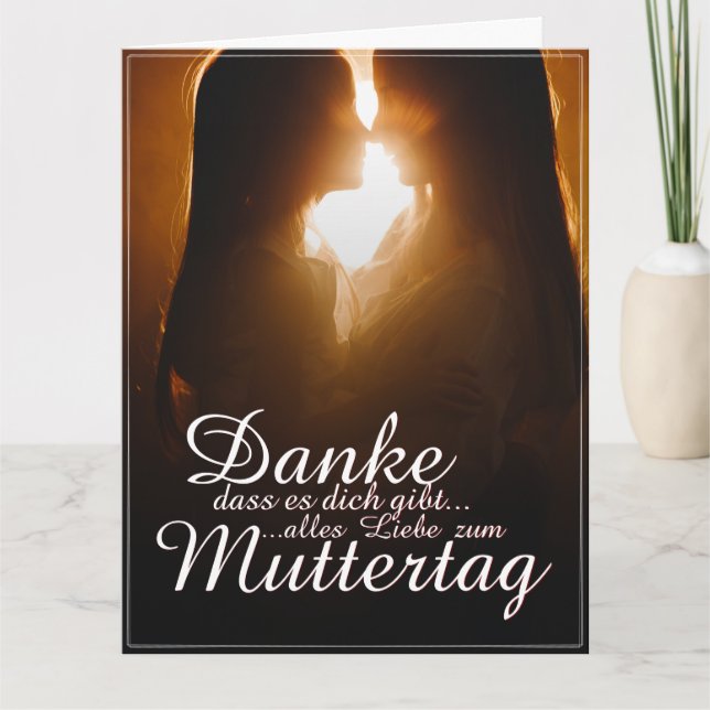 Danke, dass es dich gibt - Muttertag Card (Front)