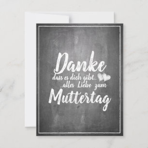 Danke, dass es Dich gibt - Muttertag - Kreidetafel