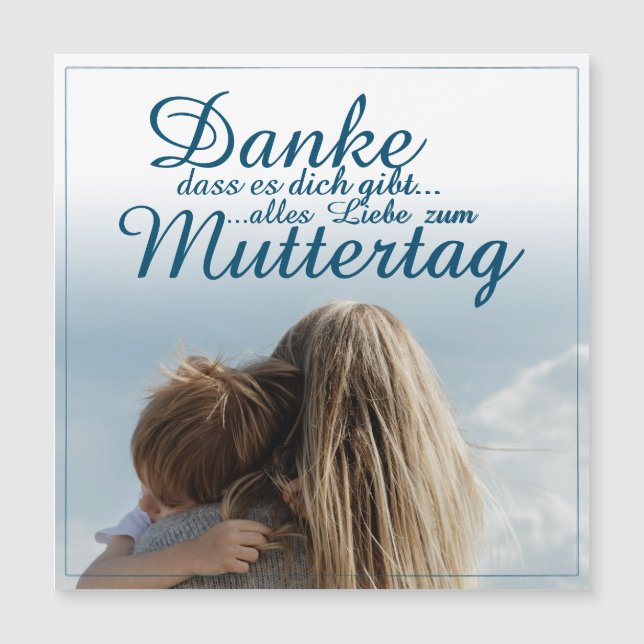 Danke, dass es dich gibt, Muttertag, Mutter & Kind (Front)