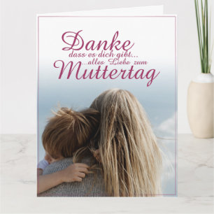 Danke, dass es dich gibt, Muttertag, Mutter & Kind Card