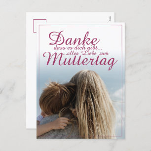 Danke, dass es dich gibt, Muttertag, Mutter & Kind Holiday Postcard