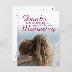 Danke, dass es dich gibt, Muttertag, Mutter & Kind Holiday Postcard