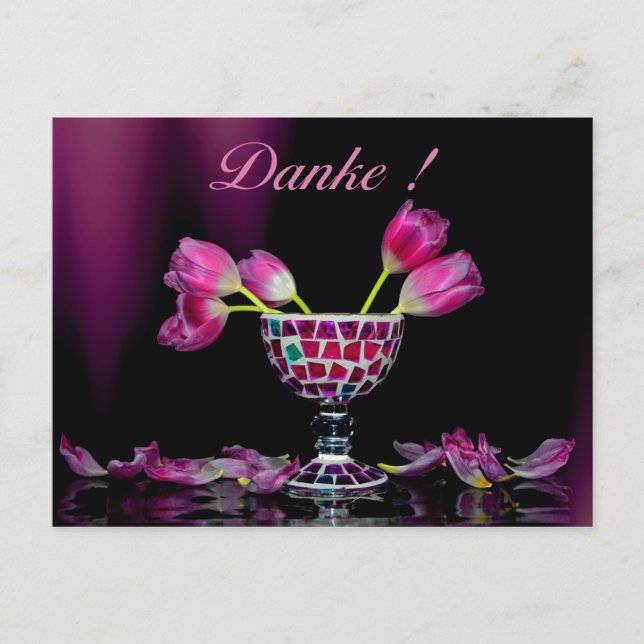 Danke sagen mit Tulpen  - Postcard (Front)