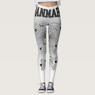 Danmark Coat of Arms Leggings