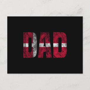 Danmark Flag Dad Shirt 2022 Fathers Day Danish Postcard