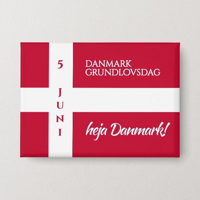 Danmark Grundlovsdag Danish National Day Flag (Front)