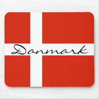 Danmark with Dannebrog Mouse Pad