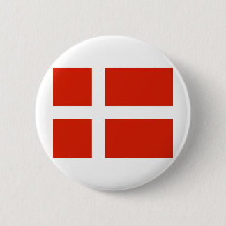 Dannebrog; The Official Flag of Denmark 6 Cm Round Badge