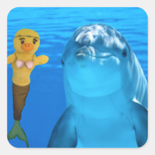 Danni the Mermaid   Square Sticker