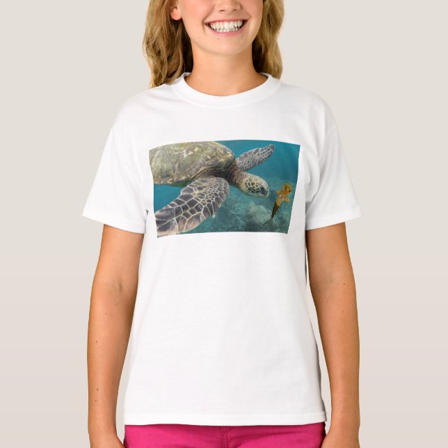 Danni the Mermaid underwater T-Shirt (Front)