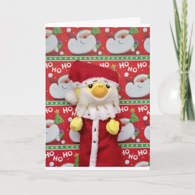 Danny Duck Santa Christmas Card (Front)