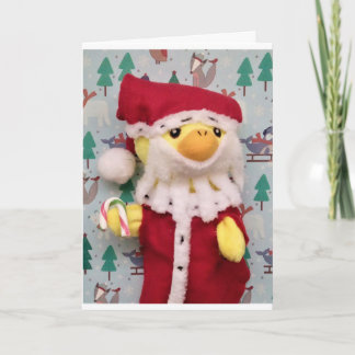 Danny Duck Santa Christmas Card