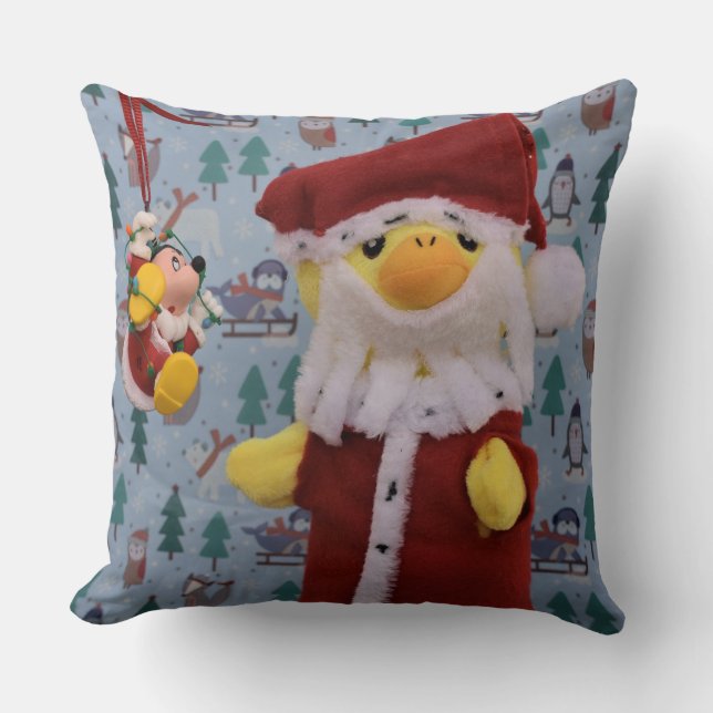 Danny Duck Santa Christmas Cushion (Front)