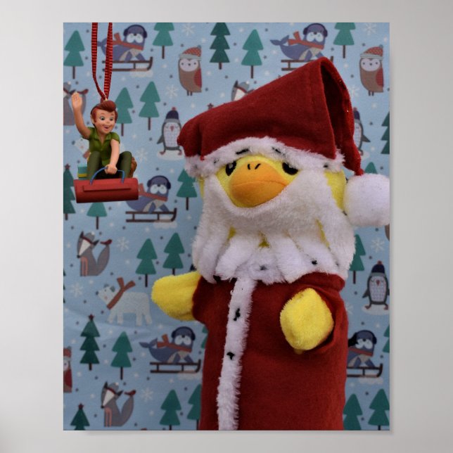 Danny Duck Santa Poster (Front)