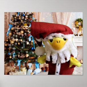 Danny Duck Santa.  Poster