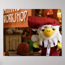 Danny Duck Santa. Poster