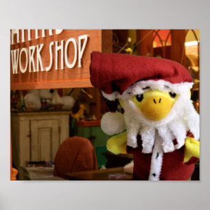 Danny Duck Santa. Poster