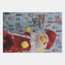 Danny Duck Santa. Tree Ornament