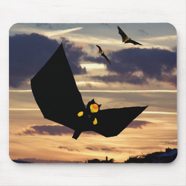 Danny Duck the Bat flies with bats Mouse Pad (Front)