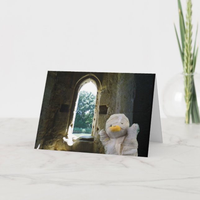 Danny Duck the Mummy blank card (Front)