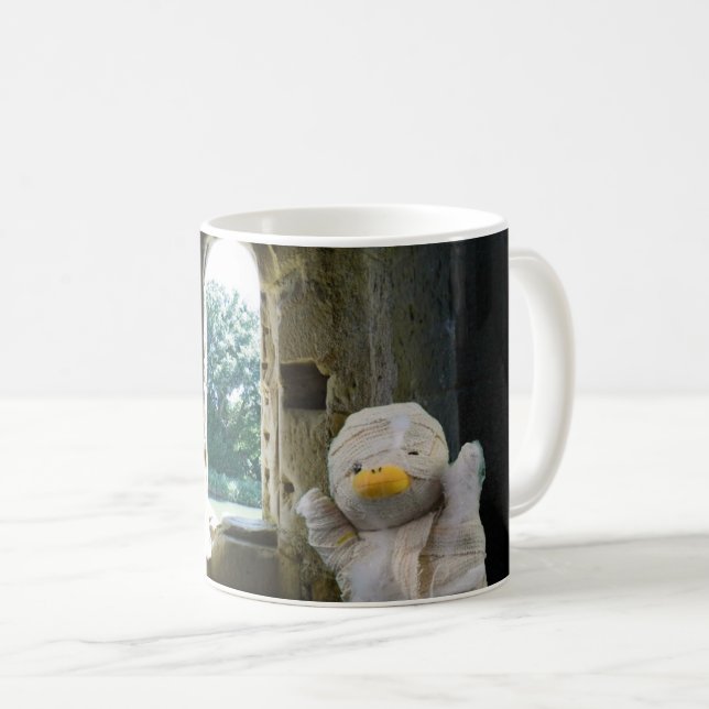 Danny Duck the Mummy visits a castle Mug (Front Right)