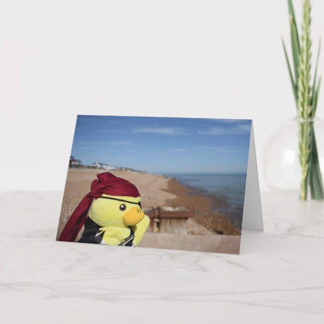 Danny Duck the Pirate Birthday card (Front)