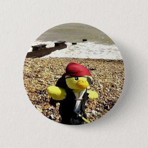 Danny Duck the pirate Button
