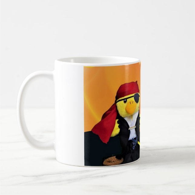 Danny Duck the Pirate Coffee Mug (Left)