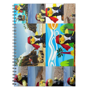 Danny Duck the Pirate Collage Notebook