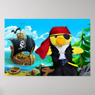 Danny Duck the Pirate. Poster