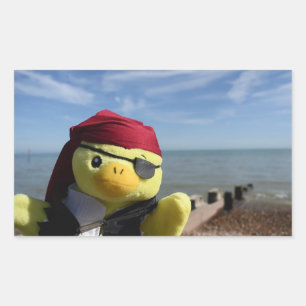 Danny Duck the Pirate Rectangular Sticker