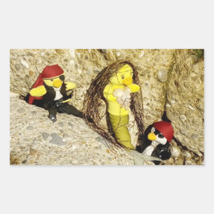 Danny Duck the Pirate Rectangular Sticker