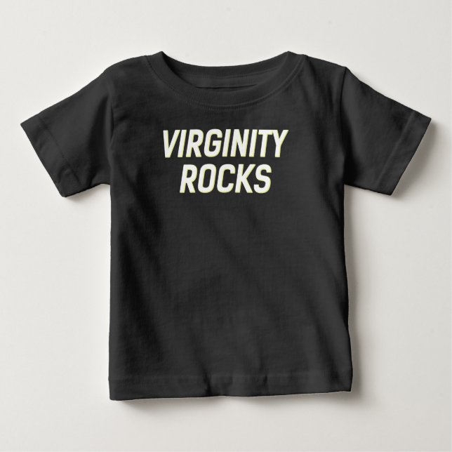Danny Duncan Merch Virginity Rocks Virginity Rocks Baby T-Shirt (Front)