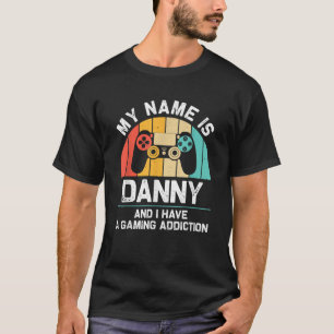 DANNY Gift Name Personalised Funny Gaming Geek Bir T-Shirt