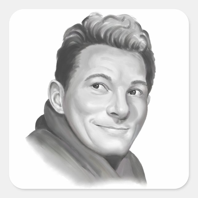 Danny Kaye Square Sticker (Front)
