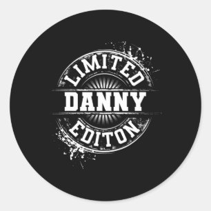 Danny Limited Edition Funny Personalised Name Joke Classic Round Sticker