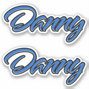 Danny Name blue sticker Sticker Stickerset