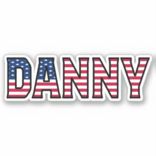 Danny Name Vorname USA Sticker Stickerset