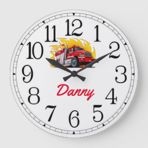 Danny's Fire Rescue Large Clock