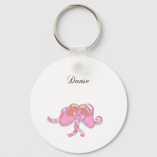 "Danse" Ballet Slippers Key Ring