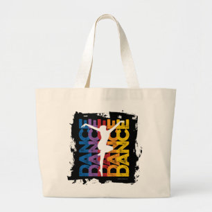Danse et Lettres (Dance) Large Tote Bag